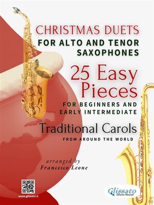 cover image of Christmas Duets for Alto and Tenor Saxophones &#8211; 25 Easy Pieces for Beginners and Early Intermediate